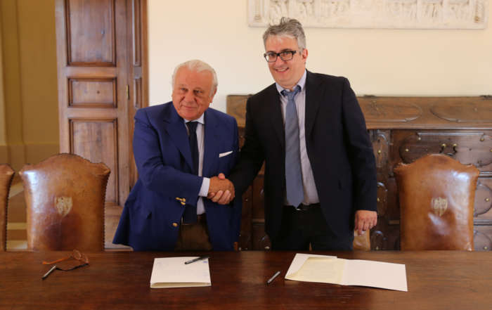 Accordo Magnifico Rettore dell'Università degli studi di Perugia Moriconi e Andrea Cruciani | TeamDev